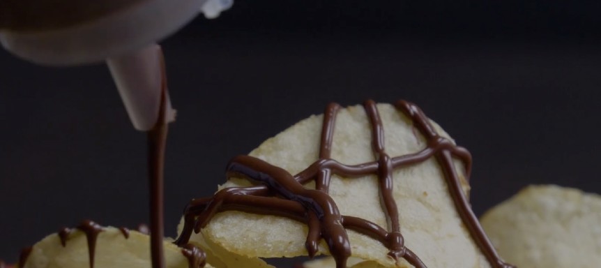 chocolate covered potato chips