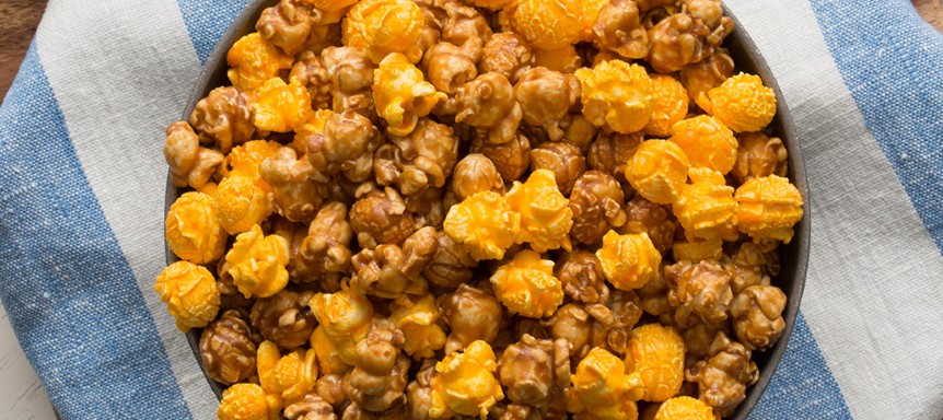 carmel corn cheese popcorn 