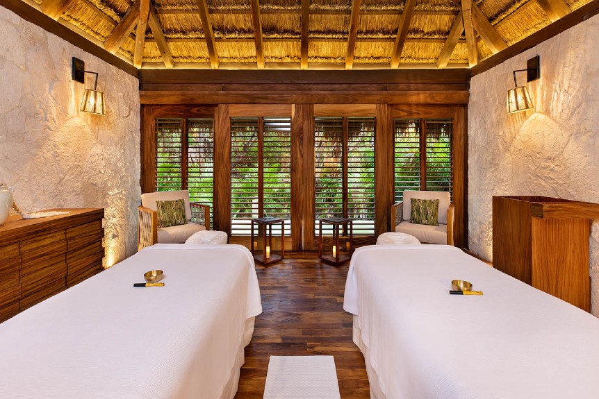 The spa at Chable Maroma adventure hotels