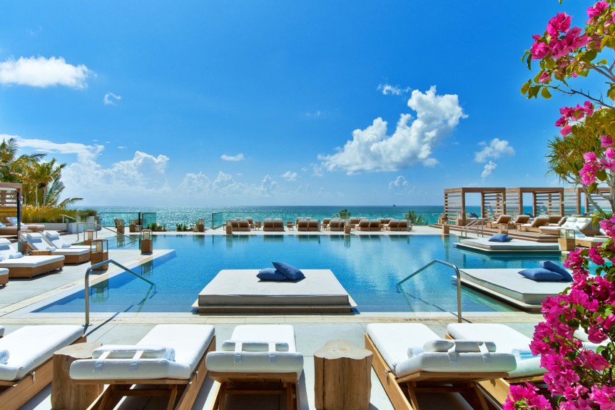 1 Hotel South Beach pool and ocean view