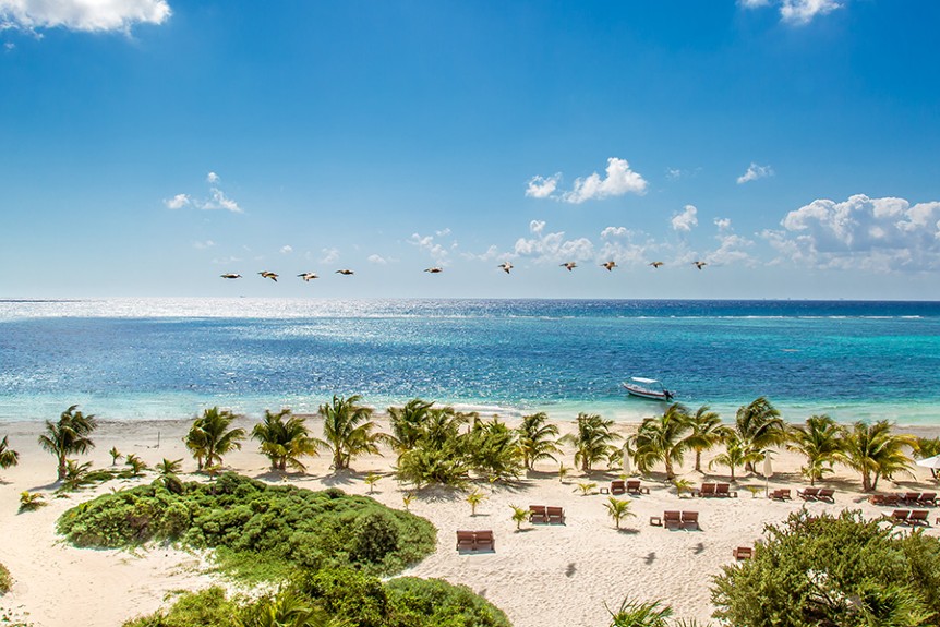 Chablé Maroma hotel on the beach