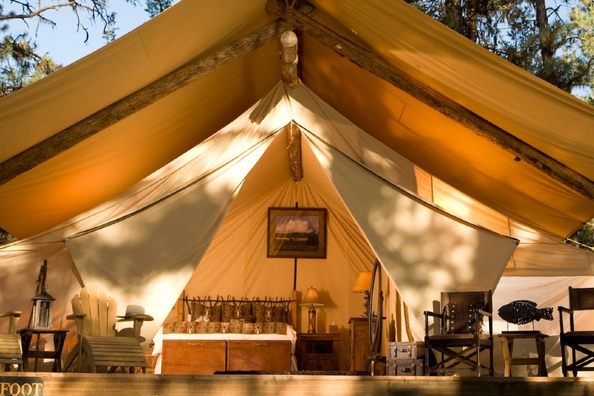 The Resort at Paws Up Glamping Tent