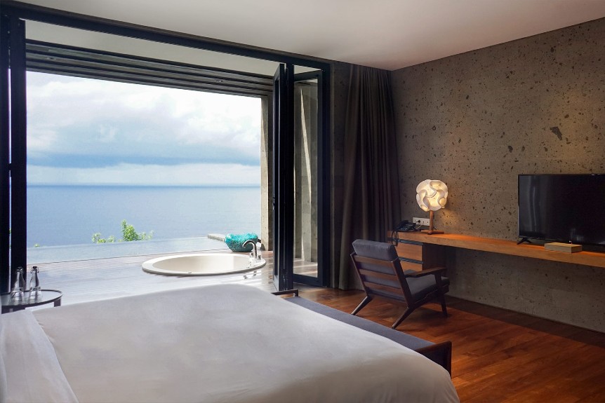 Alila Villas Uluwatu ocean view hotel room