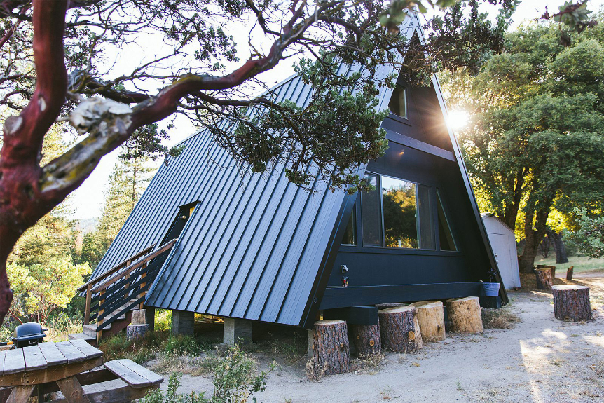 Far Meadow glamping tent in yosemite